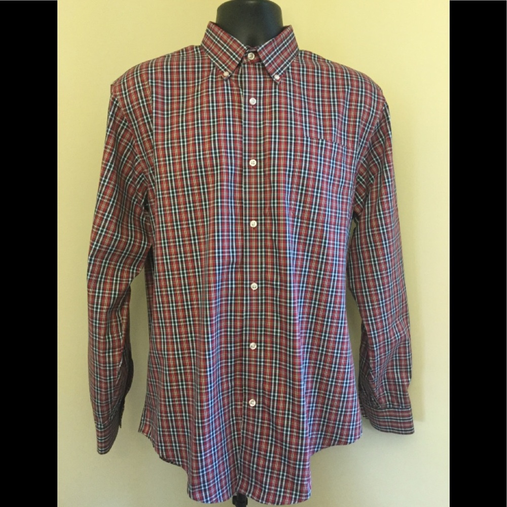 Lands End Non Iron Button Up Shirt Sz. 16/35
